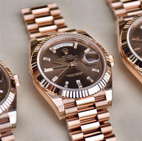 gold rolex red face mens|day date 40 rose gold.